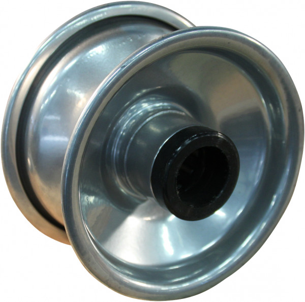 Wiel 2.10x4H2 ET0 rollager Ø25 NL75 staal grijs