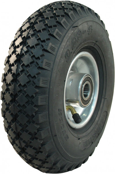 Luchtband + wiel 3.00-4 V-6605 2PR + 2.10x4H2 ET0 NL75 staal grijs