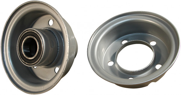 Wiel 2.10-4H2 ET0 kogellager Ø25 NL75 staal grijs