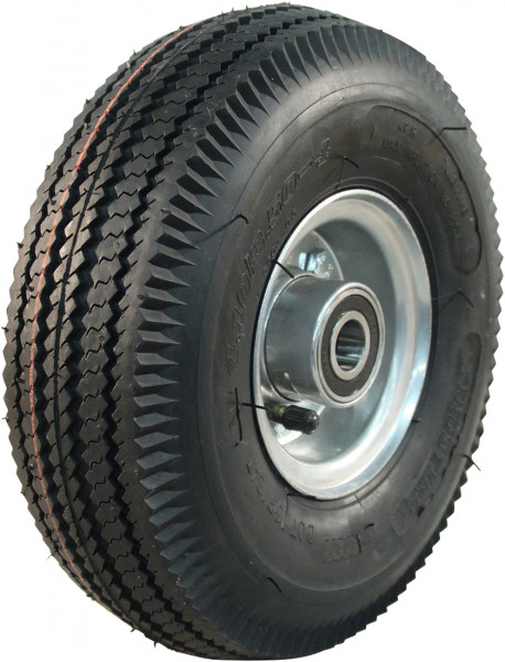 Luchtband + wiel 4.10/3.50-4 V-6603 4PR + 2.10-4 ET0 kogellager Ø20 NL75 44 A3 staal grijs