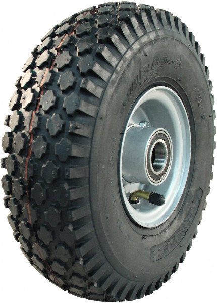 Luchtband + wiel 4.10/3.50-4 V-6602 4PR + 2.10-4H2 ET0 kogellager Ø25 NL75 56 15 staal grijs