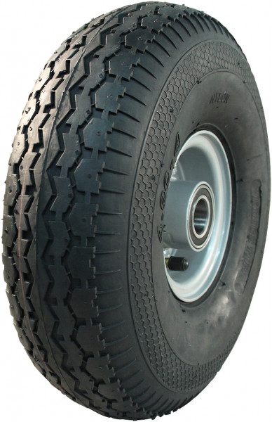 Luchtband + wiel 4.00-4 V-6504 4PR + 2.10-4H2 ET0 kogellager Ø25 NL75 staal grijs