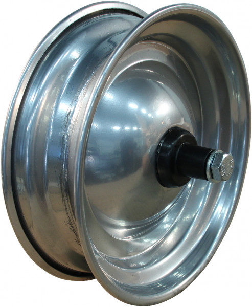 Luchtband + wiel 4.80/4.00-8 S-2301 4PR + 2.50Ax8 ET0 kogellager as Ø17 NL65 A3 staal grijs