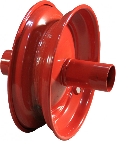 Wiel 2.50Ax8 ET0 kogellager zitting NL186 staal rood