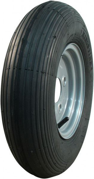 Luchtband + wiel 4.80/4.00-8 V-5501A 2PR + 3.00Dx8 ET0 60/100/4 staal grijs