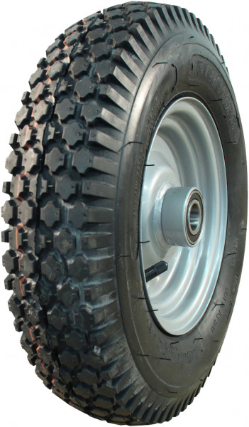 Luchtband + wiel 4.80/4.00-8 S-2202 4PR + 2.50Ax8H2 ET0 NL90 A3 staal grijs