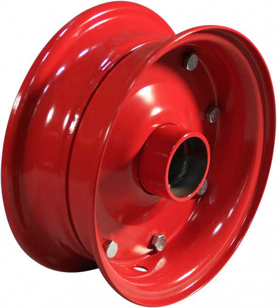 Wiel 3.00D-8 ET0 kogellager zitting NL88 staal rood