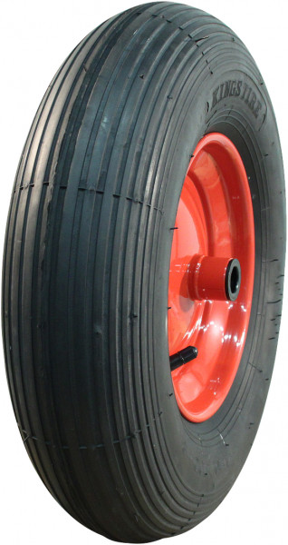 Luchtband + wiel 4.80/4.00-8 V-5501A 2PR + 2.50Ax8 ET0 rollager Ø20 NL100 staal rood