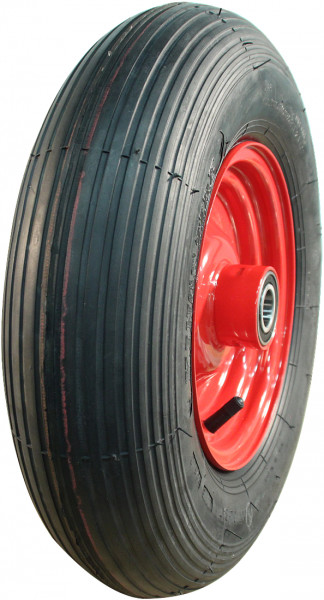 Luchtband + wiel 4.80/4.00-8 V-5501A 2PR + 2.50Ax8H2 ET0 NL100 staal rood