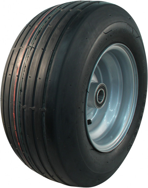 Luchtband + wiel 16x6.50-8 V-3503 4PR + 5.50Bx8H2 ET0 NL100 staal rood