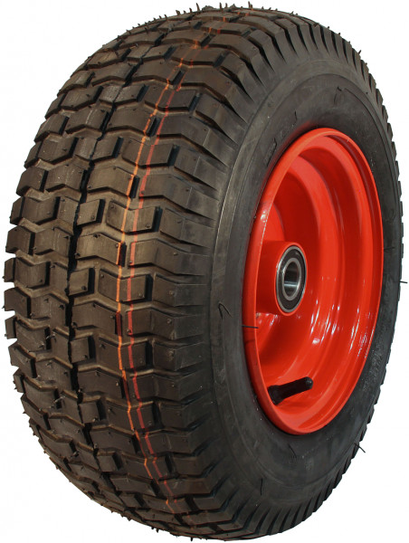 Luchtband + wiel 16x6.50-8 V-3502 6PR + 5.50Bx8H2 ET0 NL100 A3 staal rood