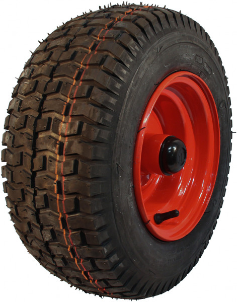 Luchtband + wiel 16x6.50-8 V-3502 6PR + 5.50Bx8H2 ET0 NL110 A3 staal rood