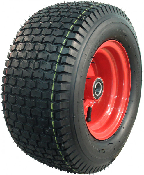 Luchtband + wiel 16x7.50-8 HF-224 4PR + 5.50Bx8H2 ET0 NL100 A3 staal rood