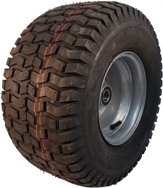 Luchtband + wiel 18x9.50-8 V-3502 4PR + 7.00Ax8H2 ET0 ET0 NL90 A3 staal grijs