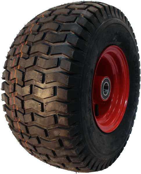 Luchtband + wiel 18x9.50-8 V-3502 4PR + 7.00Bx8H2 ET0 ET0 NL150 A3 staal rood