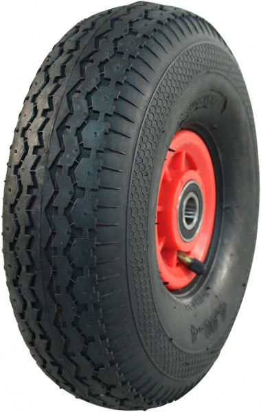 Luchtband + wiel 4.10/3.50-4 V-6603 4PR + 2.10x4 NL75 44 A3 kunststof rood