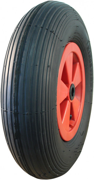 Luchtband + wiel 4.80/4.00-8 V-5501A 2PR + 2.50Ax8 rollager Ø20 NL88 kunststof rood