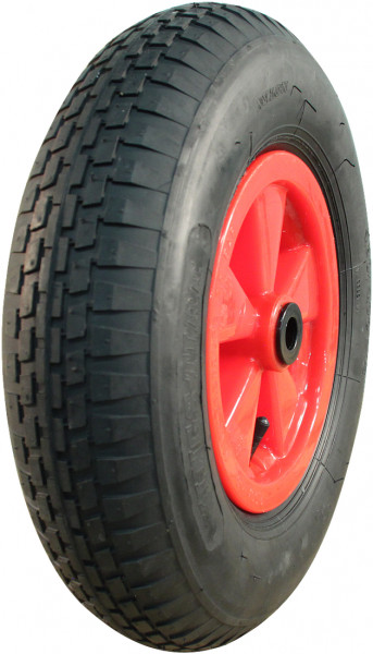 Luchtband + wiel 4.80/4.00-8 V-6635 4PR + 2.50Ax8 rollager Ø20 NL88 kunststof rood