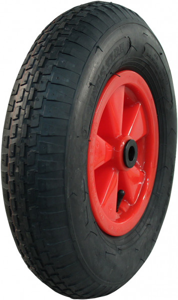 Luchtband + wiel 4.80/4.00-8 V-6635 4PR + 2.50Ax8 glijlager Ø20 NL88 kunststof rood