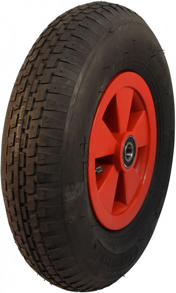 Luchtband + wiel 4.80/4.00-8 V-6635 4PR + 2.50Ax8 NL88 kunststof rood