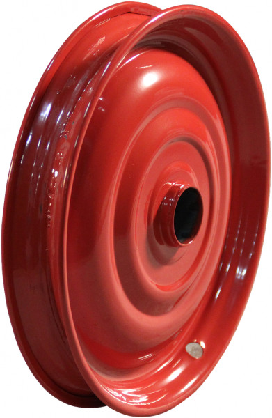 Luchtband + wiel 12 1/2 x 2 1/4 (2.25-8) V-6511 4PR + 1.25x8 (12 1/5x 12 1/4) ET0 Ø30 31 A4 staal rood