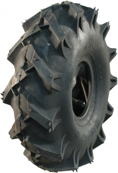 Luchtband + wiel 6.00-12 V-8803 6PR + 4.00Bx12H2 ET0 60/100/4 76 A3 staal grijs links