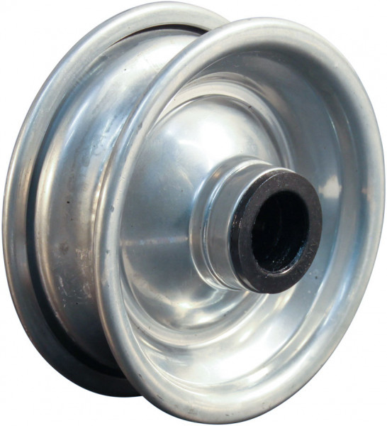 Wiel 1.25x3.8  (200x50) ET0 rollager Ø20 NL60 staal grijs