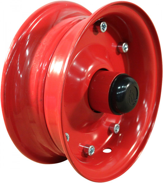 Wiel 3.00D-8 ET0 kogellager Ø25 NL88 staal rood