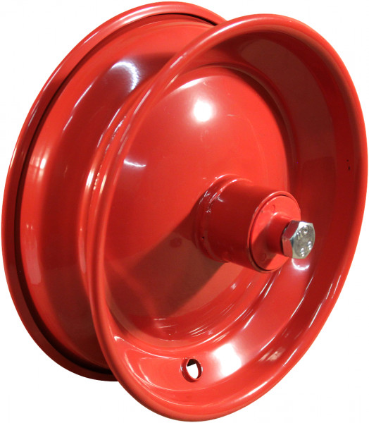 Wiel 2.50Ax8 ET0 kogellager Ø15 NL96 staal rood