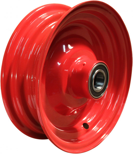 Wiel 2.50Ax8H2 ET0 kogellager Ø20 NL100 staal rood