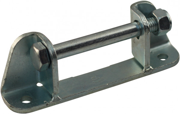 Montagebeugel klepscharnier met verzet, boutbaar rvs