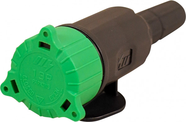 Kunststof stekker 13 - polig , 13 schroefcontacten incl. groene adapter