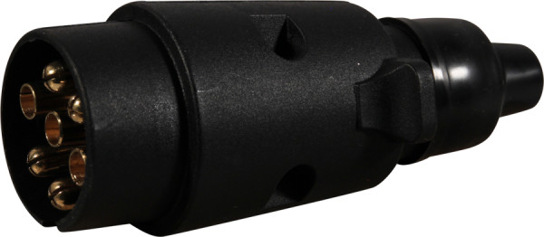 Stekker 7 - polig , kunststof vouwbaar