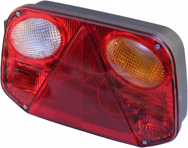 Achterlicht  Radex, serie 2800, rechts met achteruitrijlamp, centrale stekkeraansluiting 5-polig