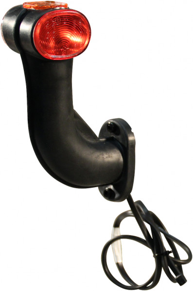 Contourlamp Superpoint II versie "earpoint" rood / wit / oranje rechts DC kabel 1000mm