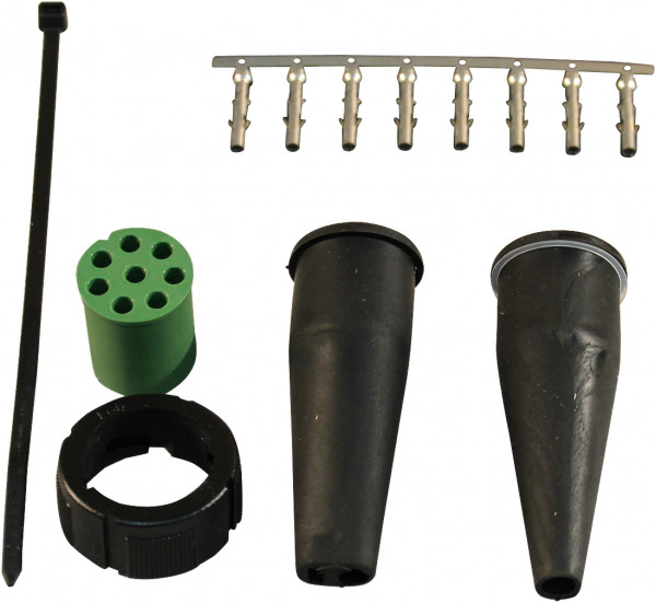 Bajonet stekker 8-polig rechts