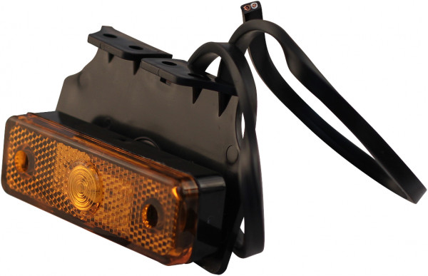 Zijmarkeringslamp 907 led Inclusief montagesteun 90° Kabel 500mm met quick connector