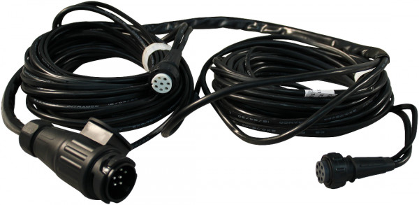 Kabelboom 13-polig 12,0m , bajonet 8-polig , vertakking 2x 0,2m DC