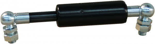 Gasdrukveer (G) 10-22 25 130 WG18 (M8 CS10) WG20 (M8 CS10) 1100N "WESTFALIA" cilinder met 2 componenten lak gitzwart RAL 9005