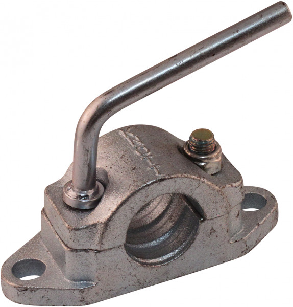 Neuswielklem voor geribbeld neuswiel opschroefbaar Ø48mm verzinkt