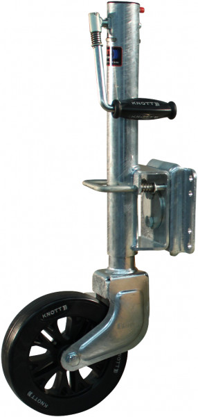 Steunwiel wegklapbaar 210x50mm Ø51 stalen velg