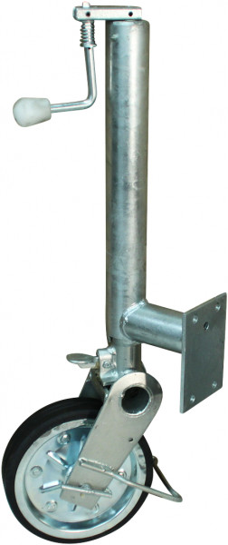 Steunwiel automatisch opklapbaar 280x65mm Ø70 stalen velg