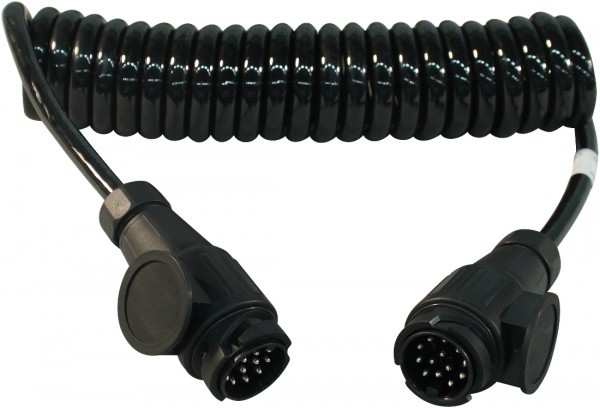 Spiraalkabel 13-polig 3,5m kunststof stekkers 13p