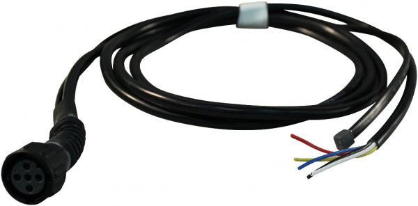 Kabelboom met open eind links 2m bajonet 5-polig , vertakking 1x 500 DC