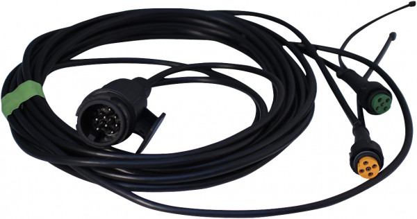 Kabelboom 13-polig 5,0m , bajonet 5-polig , vertakking 2x 0,2m DC