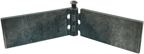 Recht portierscharnier met stalen pen 50 x 120mm scharnierblad blank