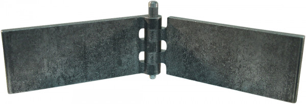 Recht portierscharnier met pen met smeernippel 50 x 120mm scharnierblad blank