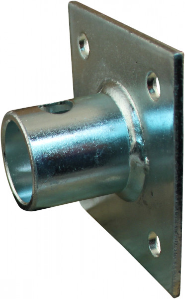 Montageplaat steunpoot / -wiel opschroefbaar verzinkt