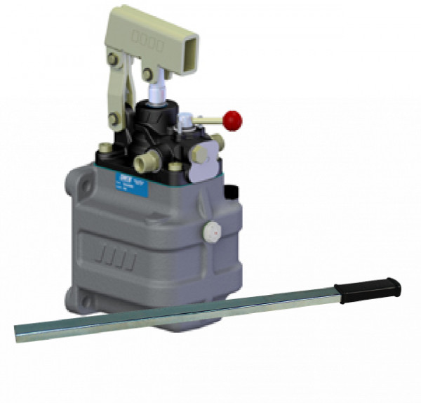 Handpomp PMI25 handpomp 2L reservoir 25cm³ dubbel werkend kunststof cilinder dubbelwerkend