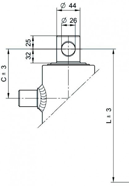 Hefcilinder set schroefpan